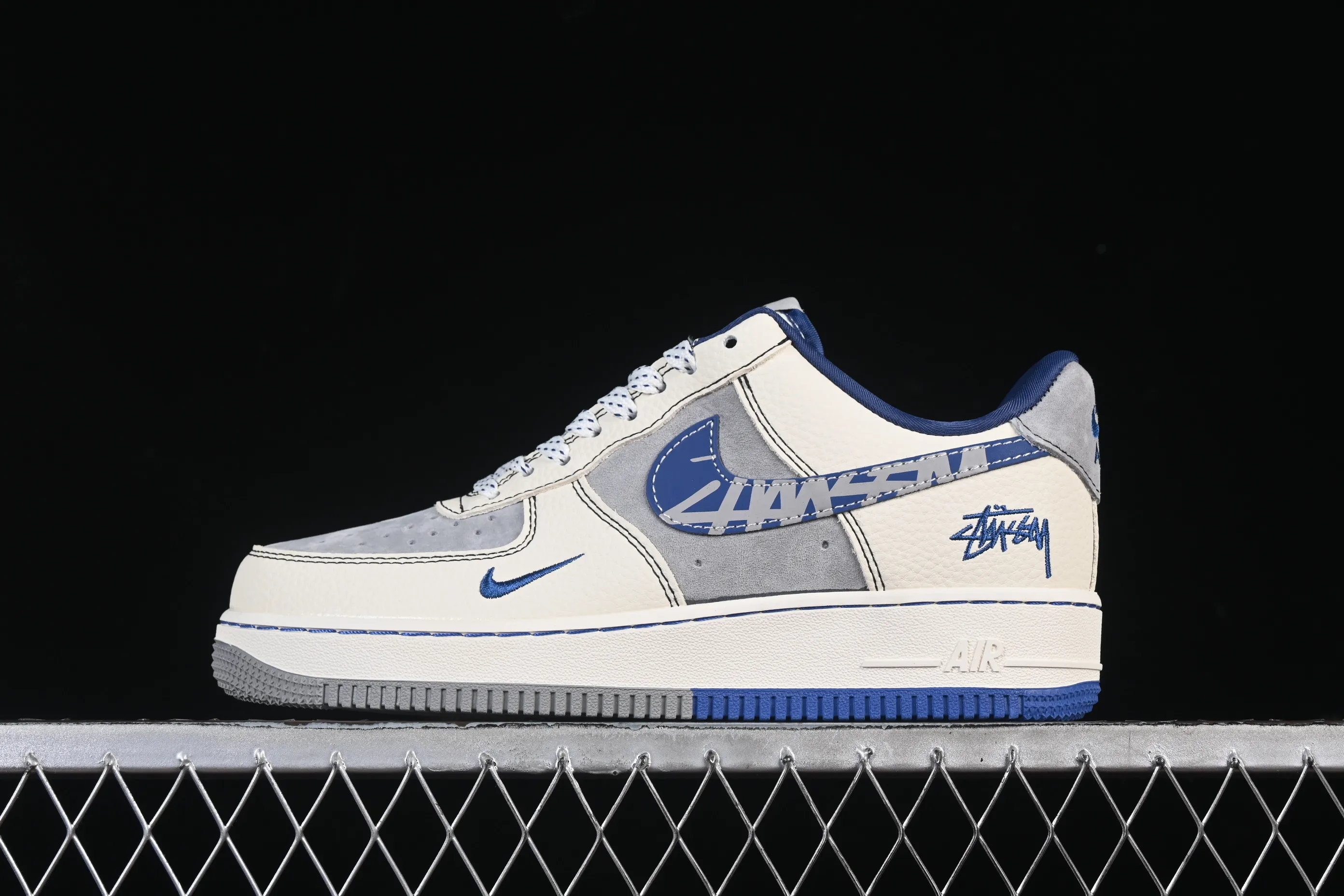 All categories Nk Air Force 1 Air Force series Nk Air Force 1 Low Air Force low-top Nike Air Force 1'07 Low Stussy co-branded double parquet blue hook Air Force 1 low-top casual sneakers XL1979-123